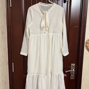 Women's white dress